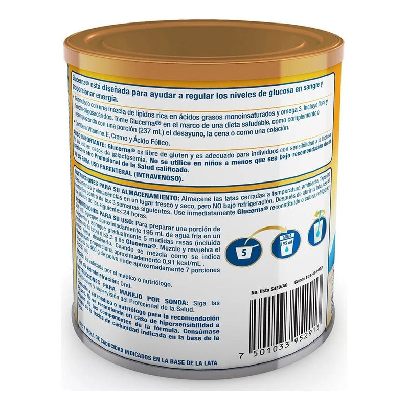 Suplemento Dietario En Polvo 400gr Sabor Vainilla Glucerna