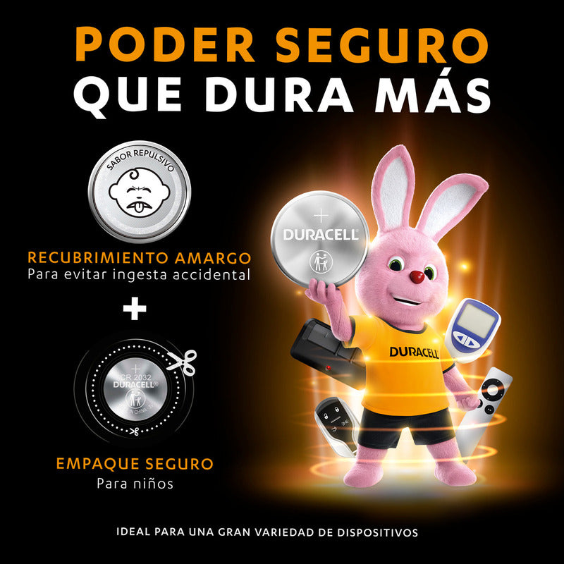 Duracell Pilas Cr2032, Pilas De Botón Litio, 2 Pilas