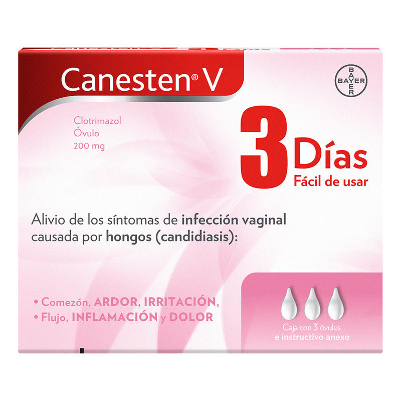 Canesten V Óvulo 200 Mg, 3 Óvulos