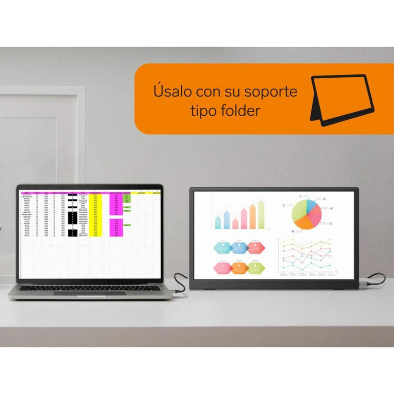 Monitor Portátil Hdr De 15.6 Para Laptop- Dis-116 0001-negro