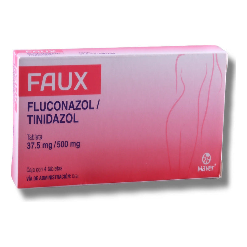 Faux Fluconazol/tinidazol 37.5mg /500mg Caja Con 4 Tabletas