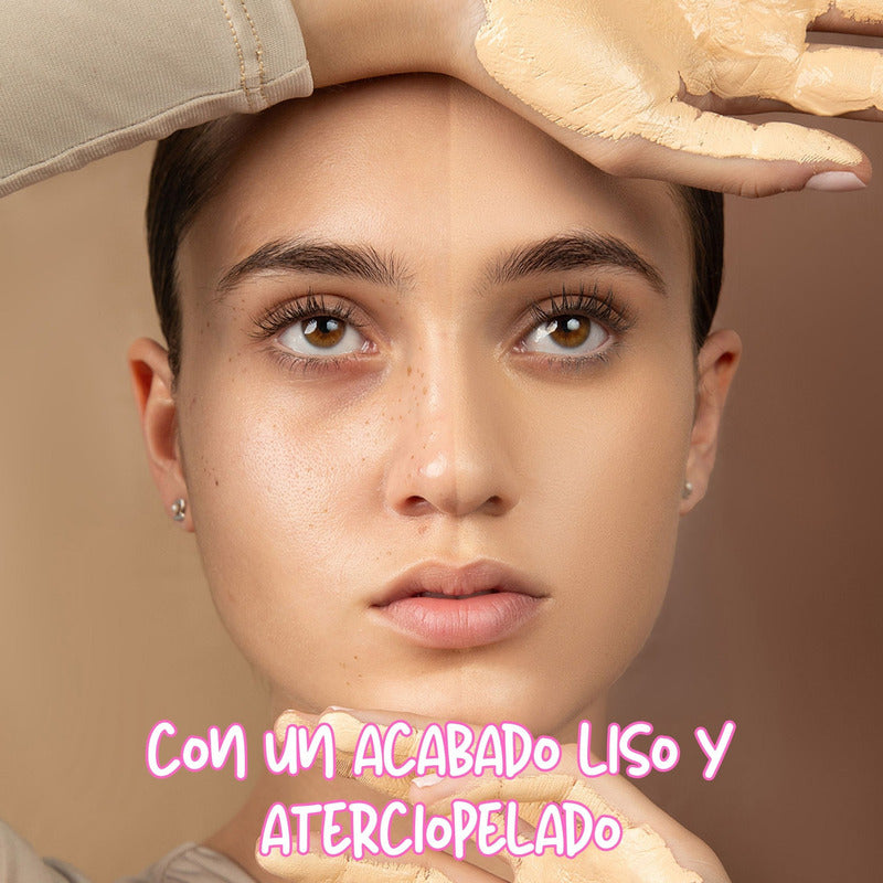 Pink Up, Maquillaje De Larga Duración, Cobertura Completa Tono Ivory