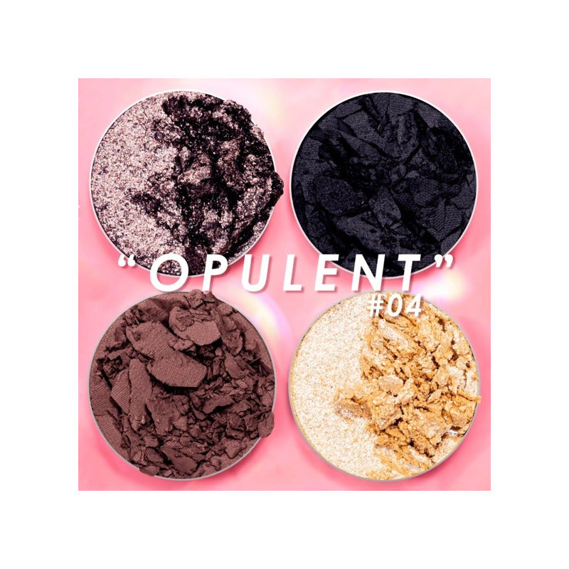 Pink Up Cuarteto De Sombras Para Ojos Glam Color 04 Opulent - 04 Opulent