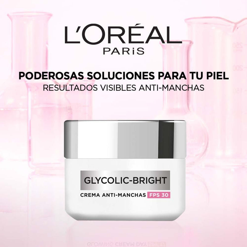 Crema Día Anti-manchas Con Ácido Glicólico L'oréal Paris Día Todo Tipo De Piel