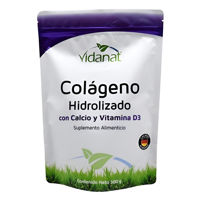 Vidanat Colageno Hidrolizado Con Calcio Y Vitamina D3 300gr Sin Sabor