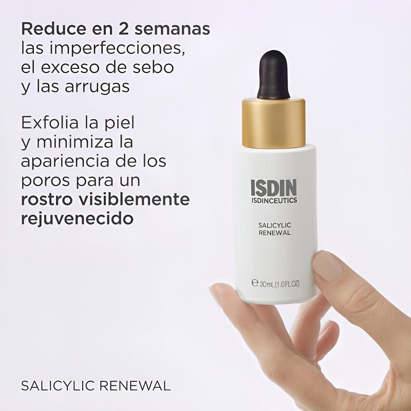 Sérum Isdinceutics Salicylic Renewal 30ml Ácido Salicílico Mixta/grasa Día/noche