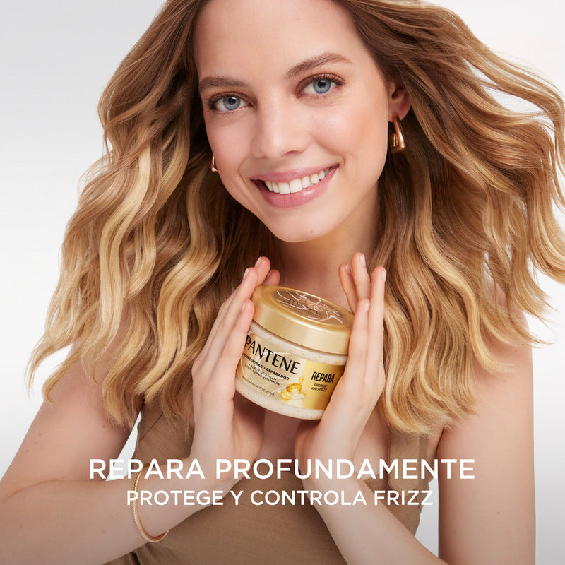 Mascarilla Para Cabello Pantene Repara, Protege Y Antifrizz Con Aceite De Argán 300 Ml