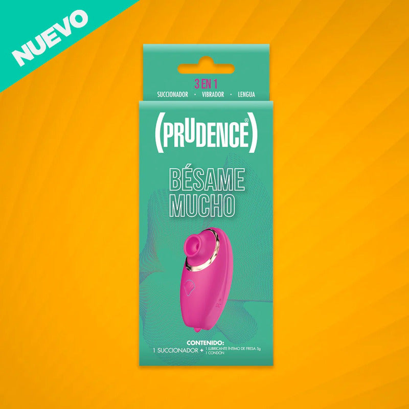 Dildo Succionador Recargable Usb Prudence Bésame Mucho Color Rosa