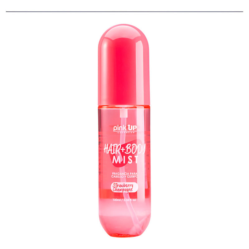 Pink Up Hair+ Body Mist Perfume Strawberry Champagne 100 Ml