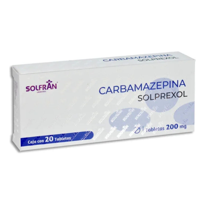 Solprexol Carbamazepina 200mg 20 Tabletas