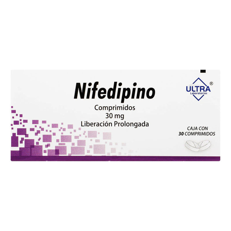 Nifedipino 30mg Ultra Liberación Prolongada 30tabs