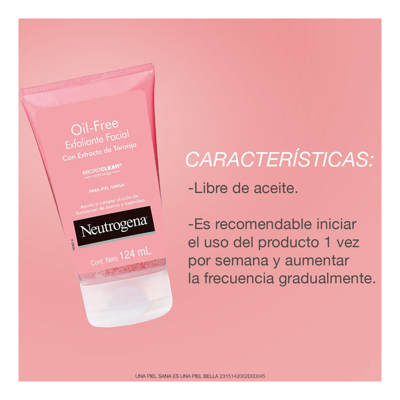 Exfoliante Facial Neutrogena Oil Free Toronja 124 Ml