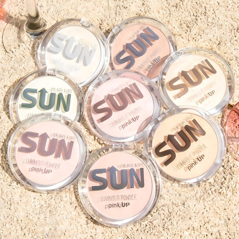 Polvo Iluminador Luminous Powder. Maquillaje Polvo. Pink Up Color Pkip 04 Brillance