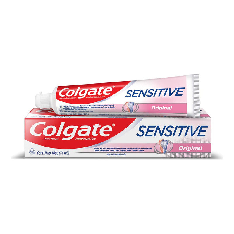Pasta Dental Colgate Sensitive Original Con Flúor 74 Ml