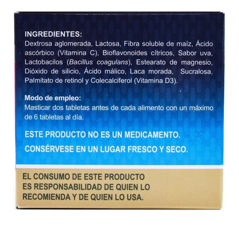Exzon Genérico De Nikzon 90 Tabletas Masticables Uva