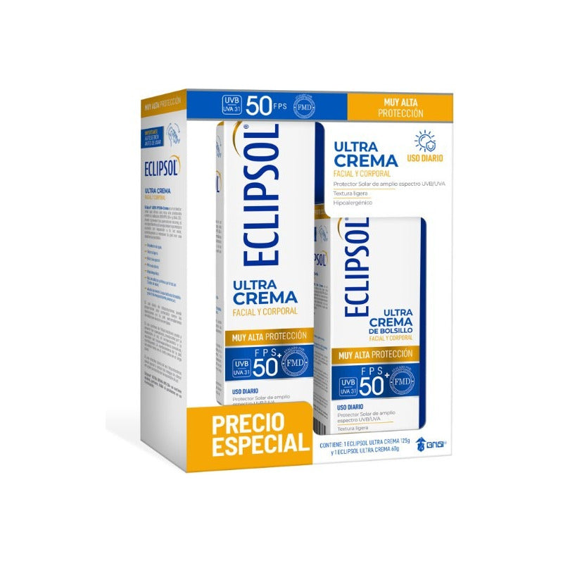 Kit Eclipsol Protector Solar Fps 50 Ultra Crema 125g Y 60g
