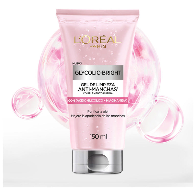 Limpiador Anti-manchas Ácido Glicólico L'oréal Paris Todo Tipo De Piel Día/noche