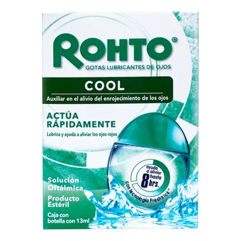 Rohto Cool Solución Oftálmica Ojo Rojo Gotas 13ml