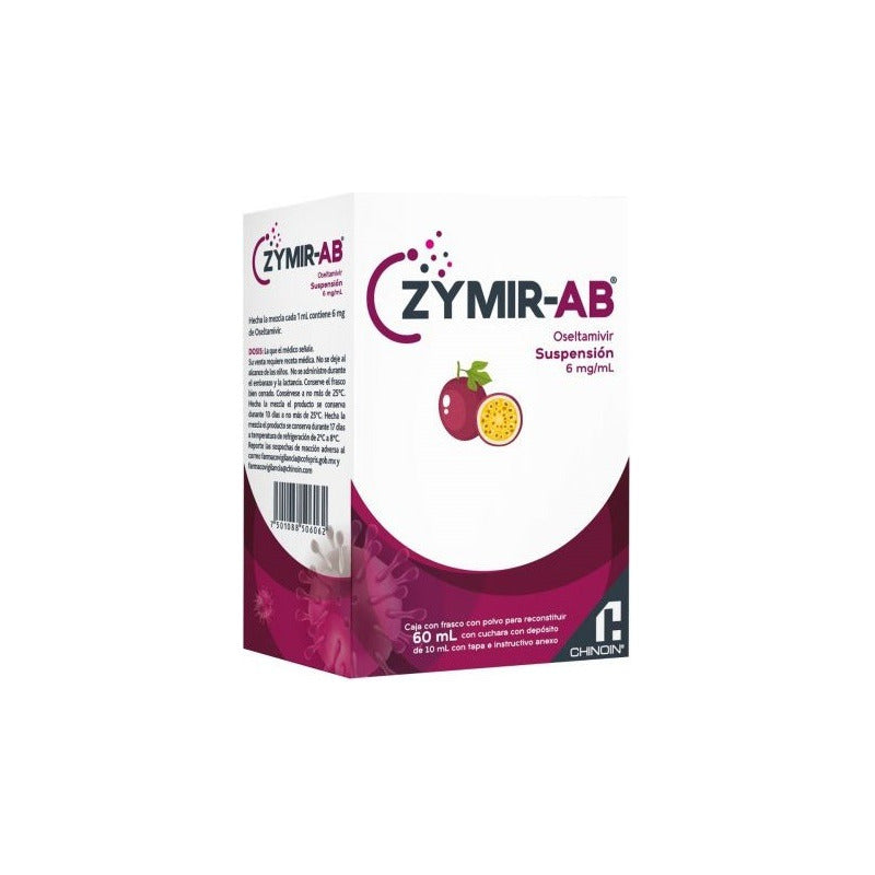 Zymir-ab Oseltamivir Suspensión 6ml Frasco Con Polvo 60ml