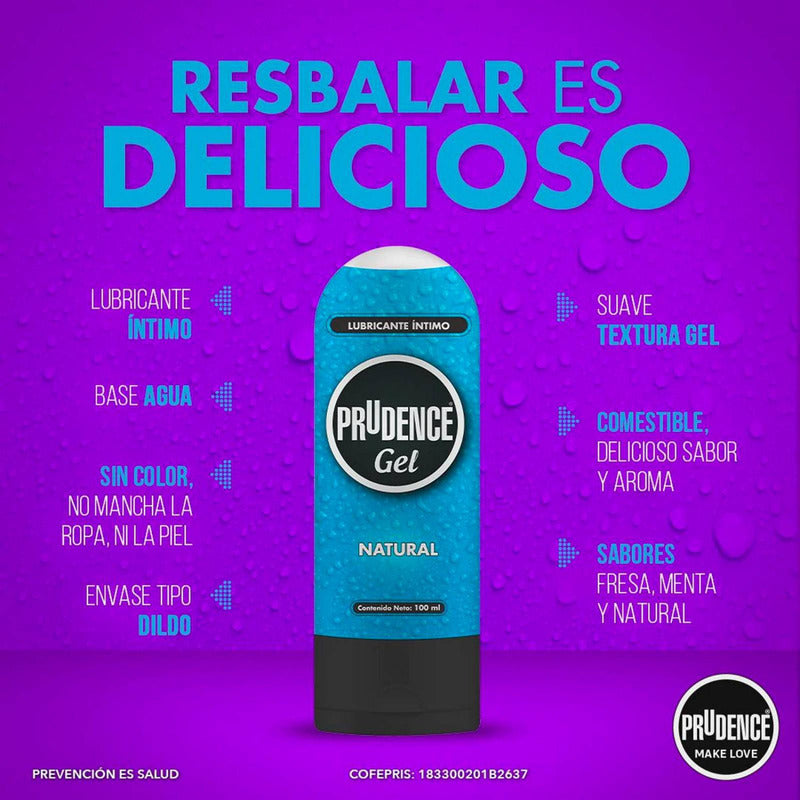 Lubricante Íntimo Prudence Gel Natural 100ml Base Agua
