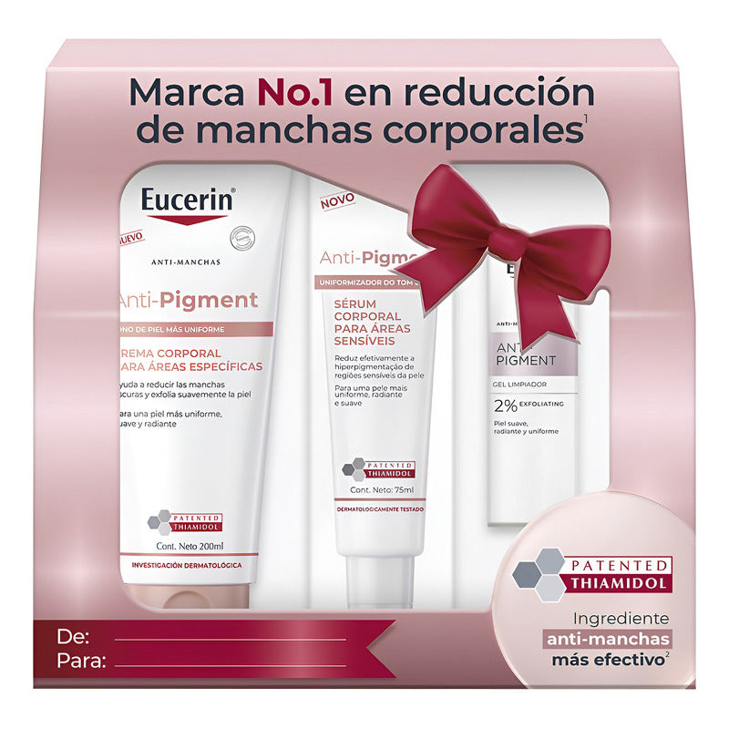 Pack 3 Eucerin Anti-pigment Gel Limpiador+serum+crema