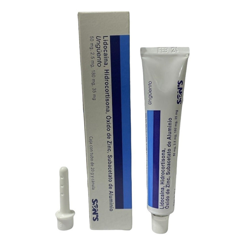 Ungüento 20gr Y 1 Cánula Lidoc Hidrocrtisona