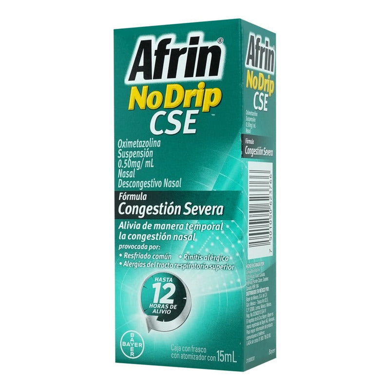Afrin No Drip Cse Suspensión 0,5 Mg/ml, 1 Frasco Nebulizador 15 Ml