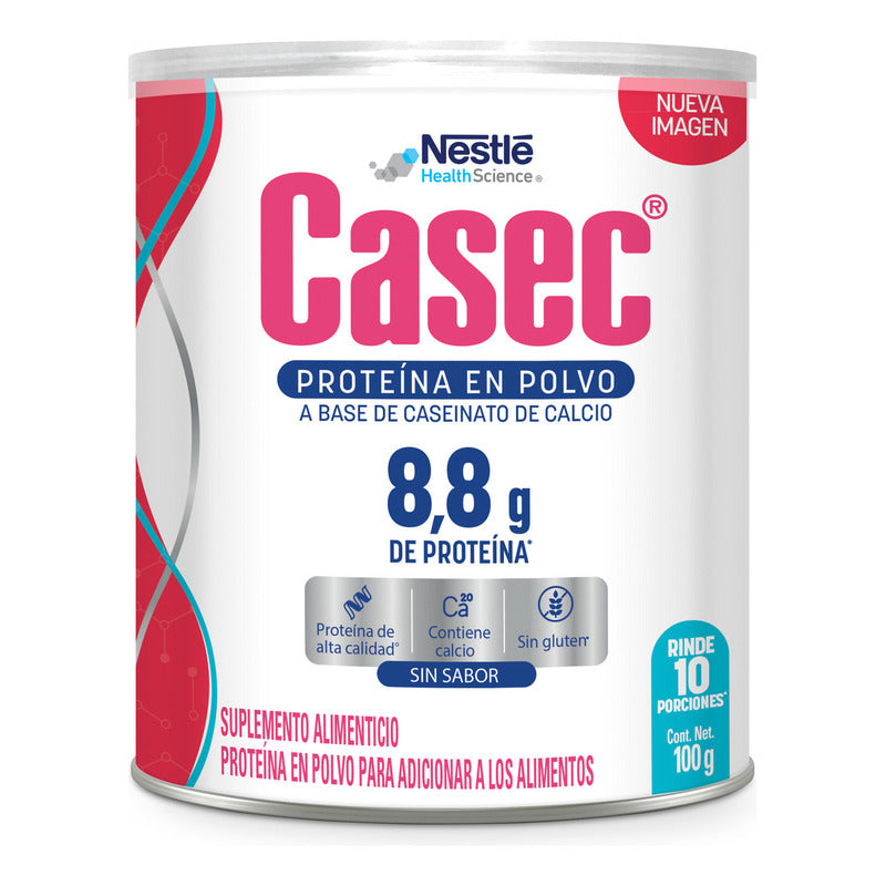 Suplemento Alimenticio Casec Lata 100g Sin Sabor