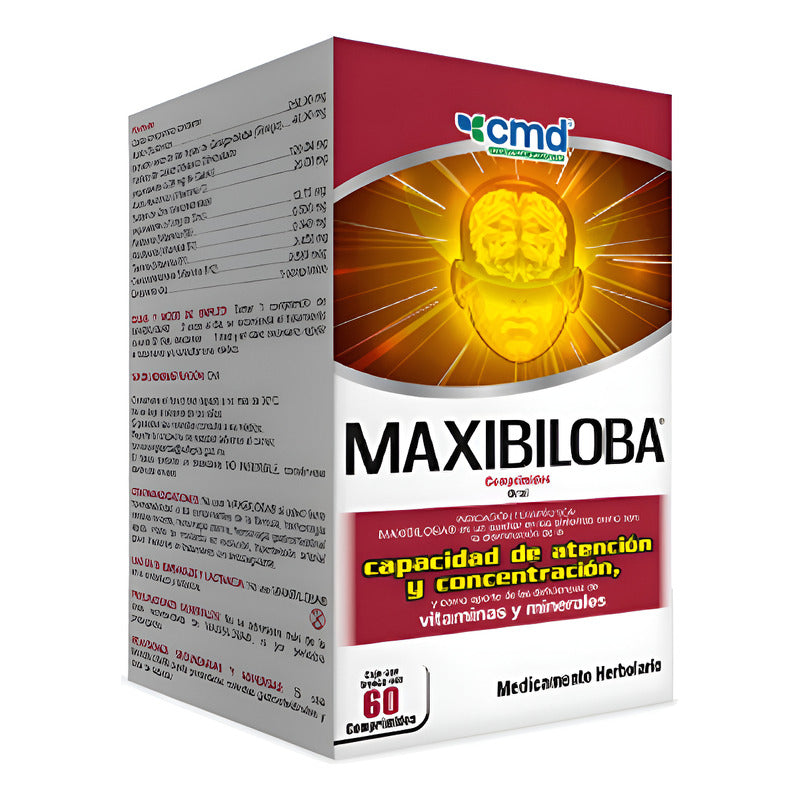 Maxibiloba Cmd Ácido Glutámico/ginkgo Biloba 60 Comprimidos Sin Sabor