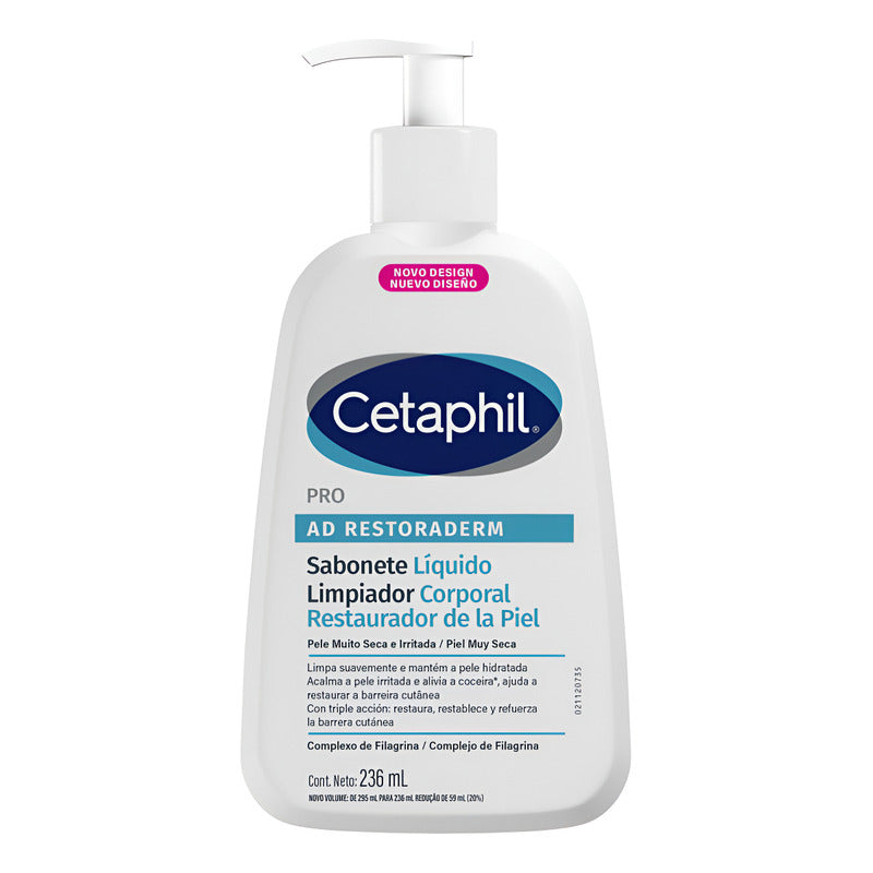 Cetaphil Jabón Líquido Pro Ad Restoraderm 236 Ml