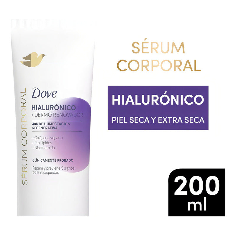 Sérum Corporal Dove Hialurónico Dermo Renovador 200 Ml - No Corresponde