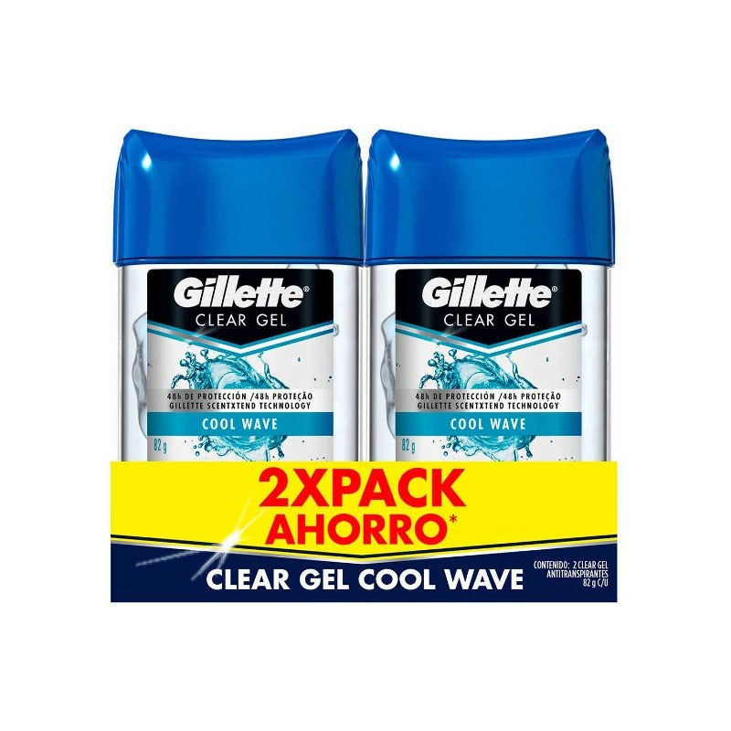 Antitranspirante En Gel Gillette Cool Wave 2 Piezas De 82g