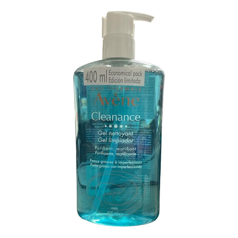 Avene Gel Limpiador Facial Cleanance Piel Grasa 400ml Grasa