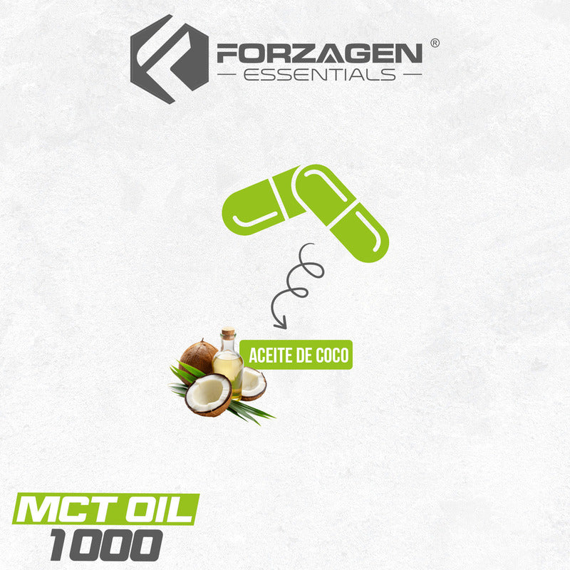 Forzagen Essentials Mct Oil 60 Caps | Triglicéridos Mct Sabor Sin Sabor
