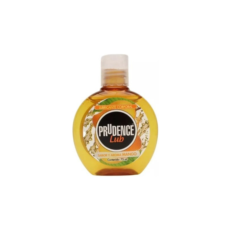 Lubricante Comestible De Sabor Mango Prudence Lub, 75 Ml Base Agua