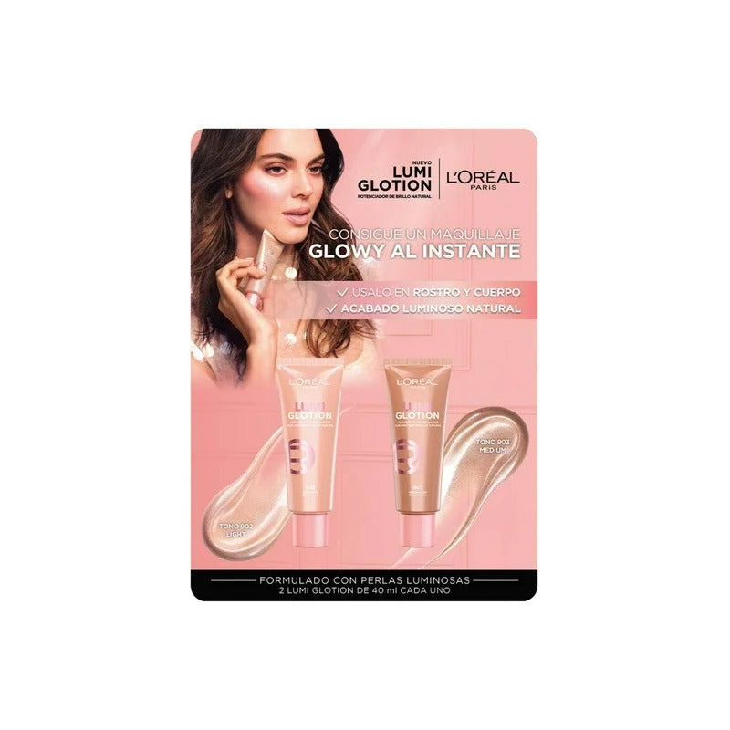 Pack Iluminadores Hidratante 2pz Tono Light/medio 40ml C/u Light Medio