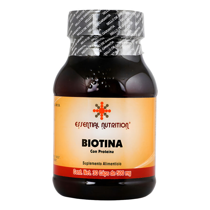 Suplemento Alimenticio Biotina 500mg 30 Cápsulas Sin Sabor