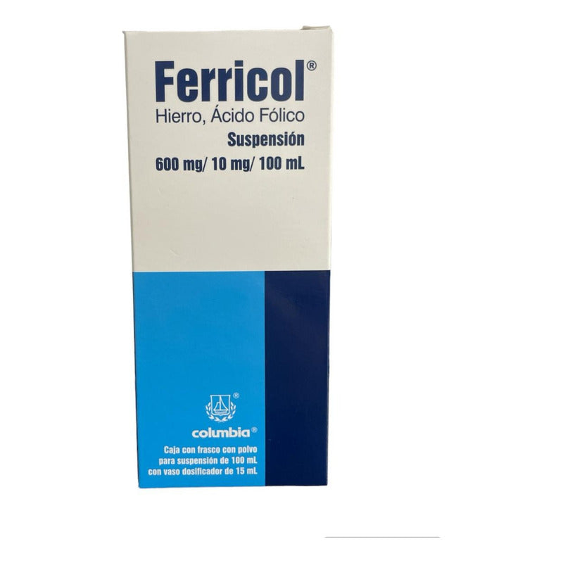Ferricol Hierro / Ácido Fólico Suspensión 100ml