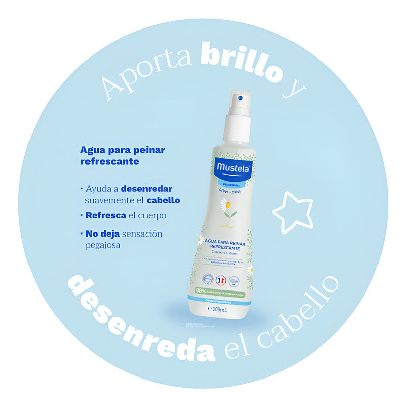 Mustela Agua Para Peinar Refrescante Con Manzanilla 200ml