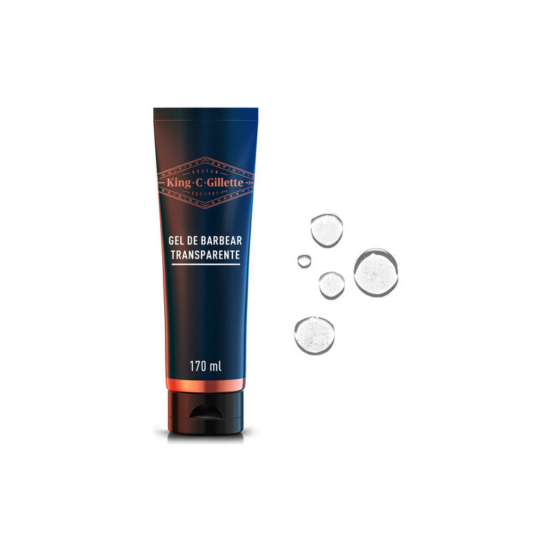 Gel Para Afeitar King C. Gillette Con Aloe Para Rasurar La Barba Con Rastrillo 170ml