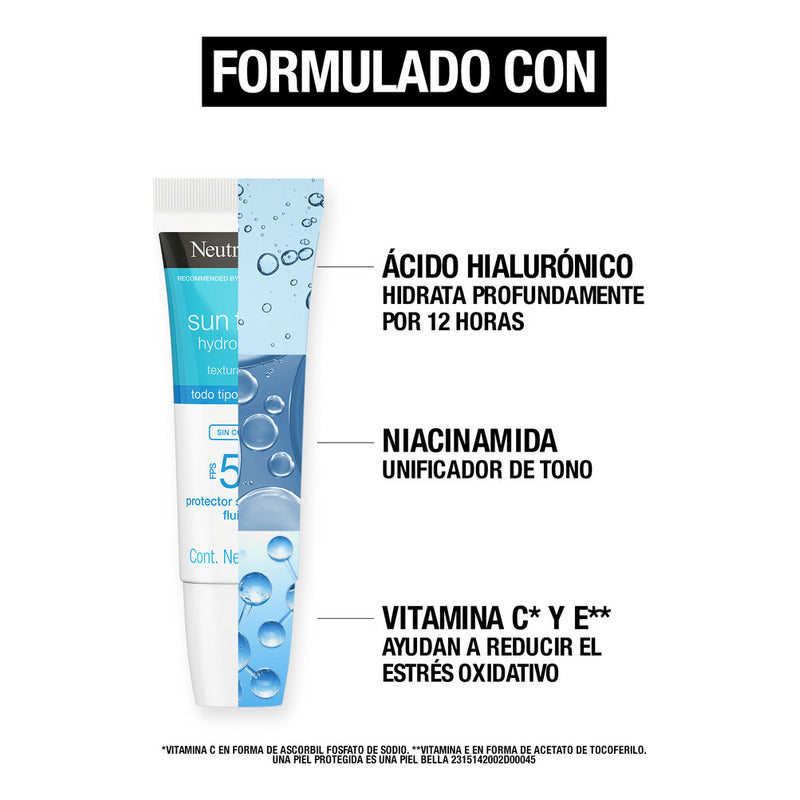 Neutrogena Sun Fresh Hydro Boost Sin Color Fps 50 40ml