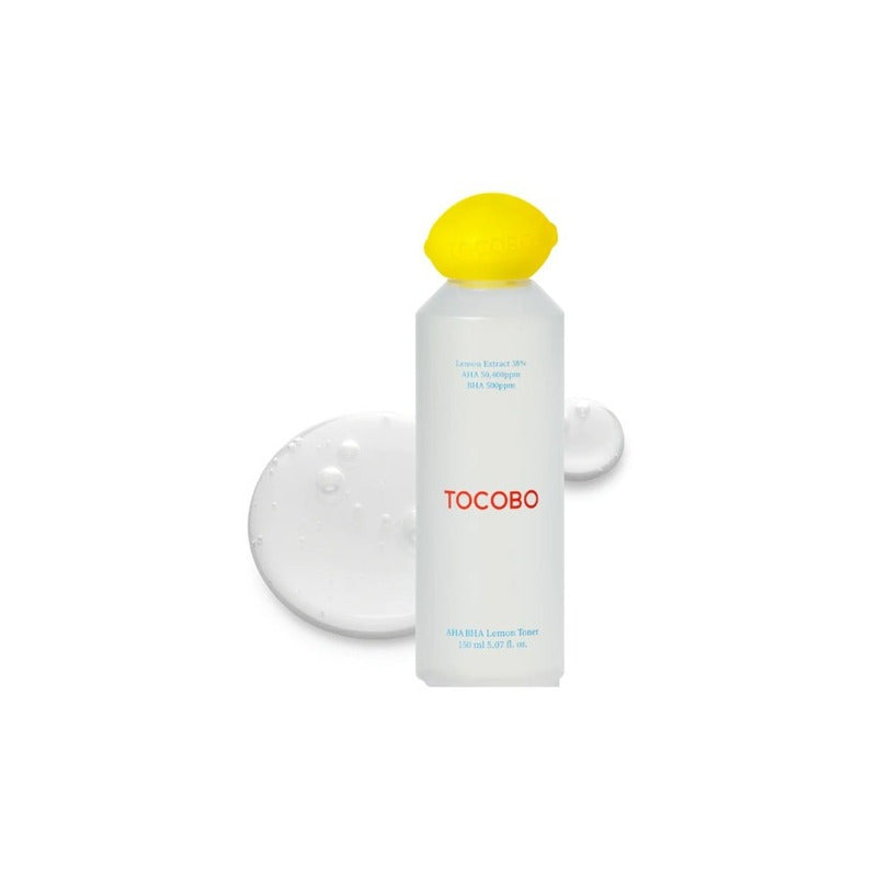 Tocobo Aha Bha Lemon Toner 150 Ml - Exfoliante Facial Todo Tipo De Piel