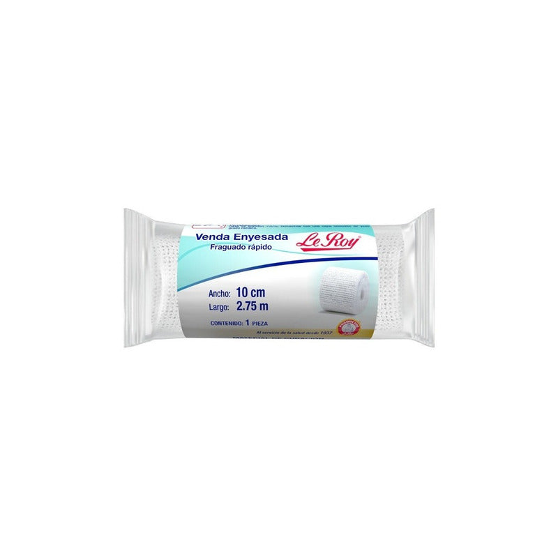 Venda Enyesada Fraguado Rápido 10cm X 2.75m Blanco