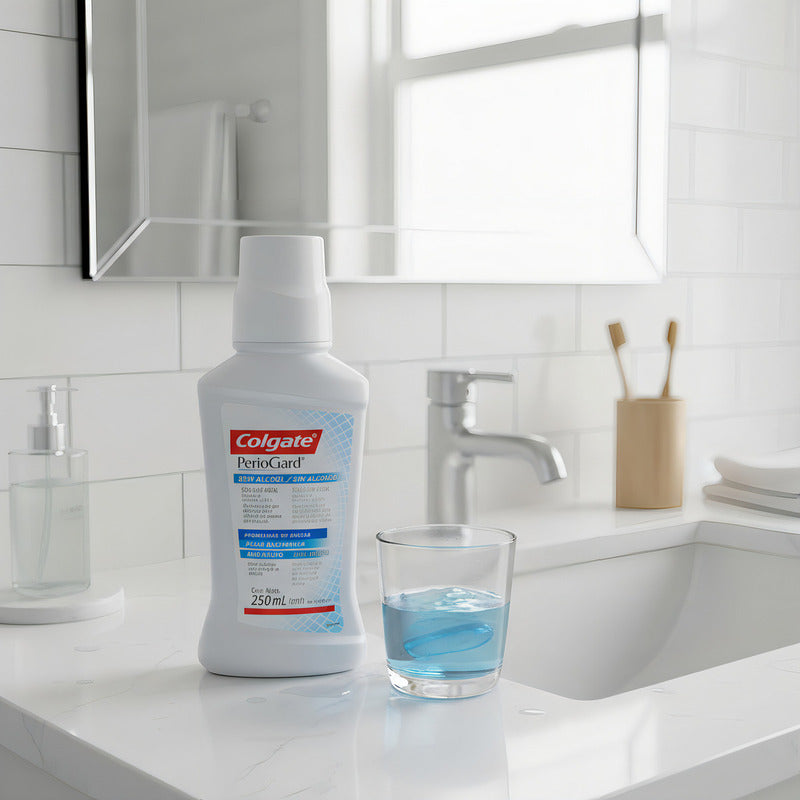 Enjuague Bucal Colgate Periogard Menta Original Sin Alcohol 250m