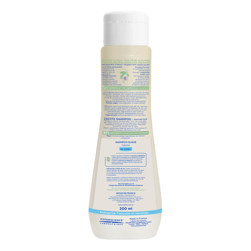 Mustela Shampoo Suave Piel Normal Cabello 200 Ml