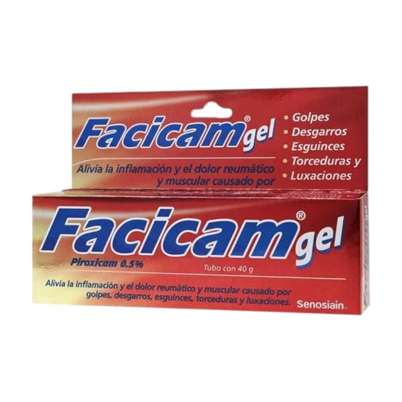 Facicam Gel Piroxicam 0.5% 40 G + Regalo + Muestra Gratis