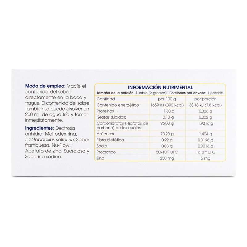 Lactokey Suplemento Zinc Y Probióticos Caja 30 Sobres De 2g