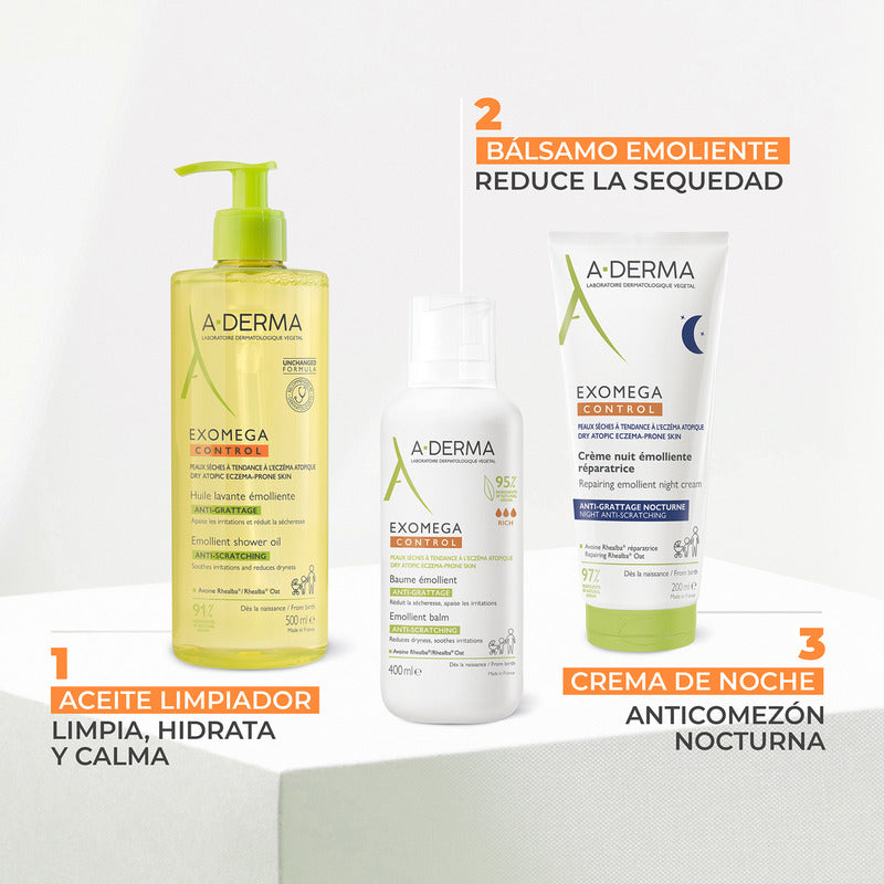 Bálsamo Emoliente Exomega A-derma 400 Ml Piel Seca Diaria
