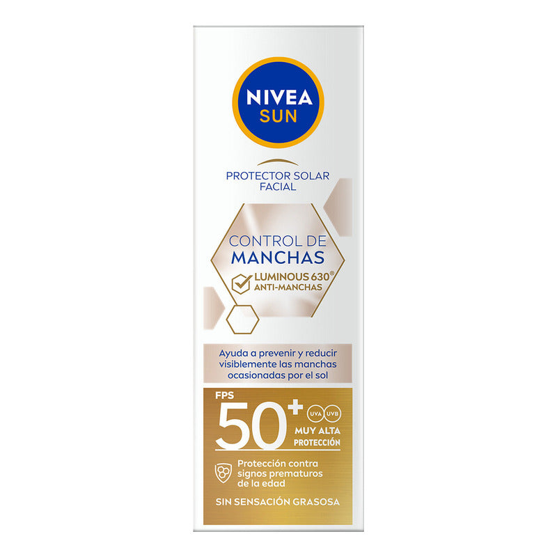 Nivea Sun Protector Solar Control De Manchas Fps 50 + 40 Ml