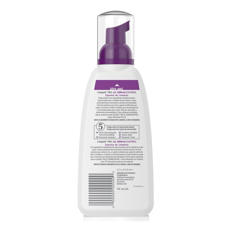 Cetaphil Espuma De Limpieza Facial Pro Ac Control 236ml